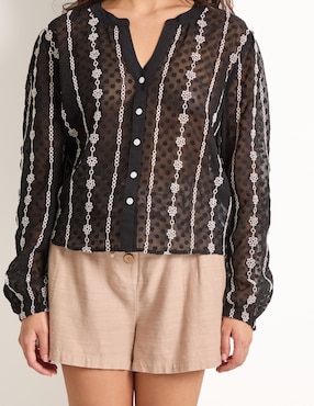 Blusa That's It manga larga para mujer