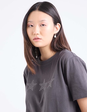 Playera manga corta That's It cuello redondo para mujer