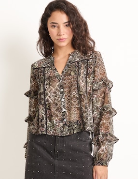 Blusa That's It manga larga para mujer