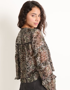 Blusa That's It manga larga para mujer