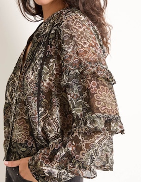 Blusa That's It manga larga para mujer