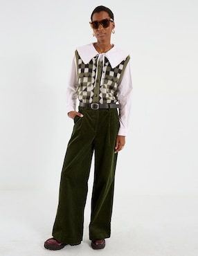 Pantalón plisado That'S It regular para mujer