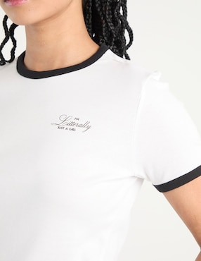 Playera manga corta That's It cuello redondo para mujer