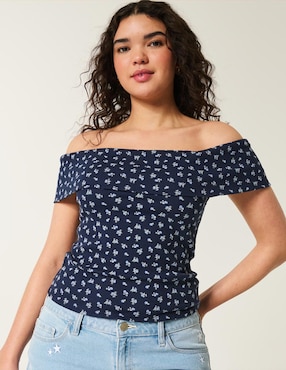 Blusa Hollister manga corta para mujer