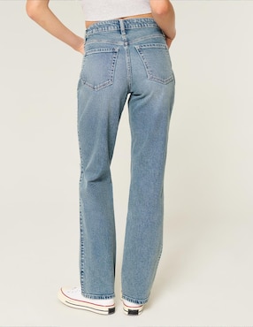 Jeans straight Hollister para mujer