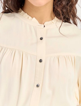 Blusa camisera That's It manga larga para mujer
