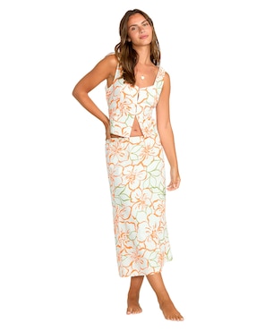 Falda larga Billabong Keep It Simple Skirt a la cintura