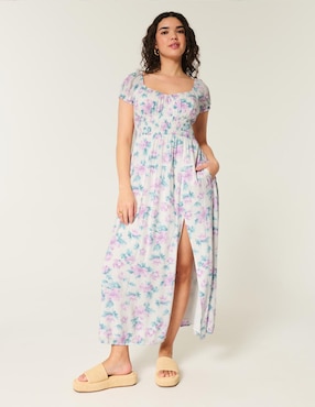 Vestido maxi casual Hollister para mujer