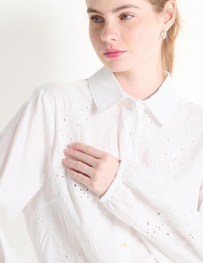 Blusa camisera Biography manga larga para mujer