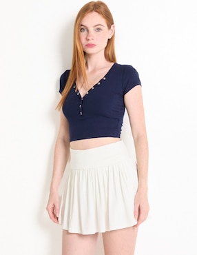 Falda short Coffee Bean a la cintura