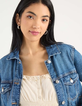 Chamarra denim American Eagle de mezclilla para mujer