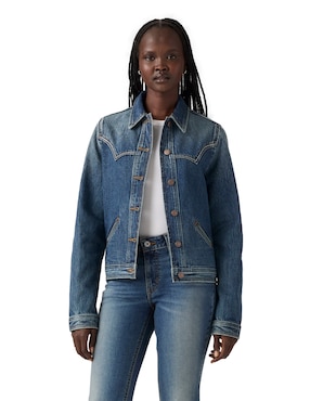 Chamarra denim Levi's de mezclilla para mujer