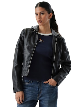 Chamarra para motociclista Levi's para mujer