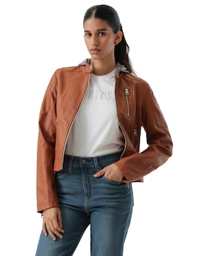 Chamarra para motociclista Levi's para mujer