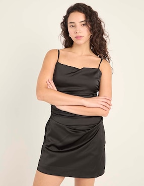 Vestido mini de fiesta Hollister escote cuadrado