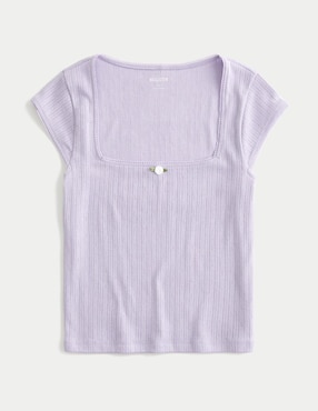 Blusa Hollister manga corta para mujer
