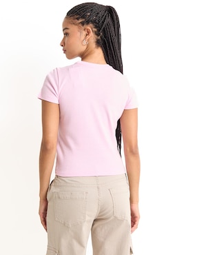 Playera Hollister manga corta para mujer