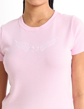 Playera Hollister manga corta para mujer