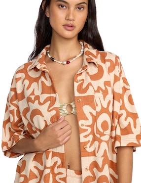 Blusa Billabong manga corta para mujer