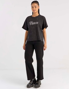 Playera manga 3/4 Only cuello redondo para mujer