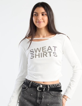 Blusa Biography manga larga para mujer