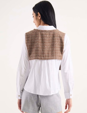 Blusa Biography manga larga para mujer