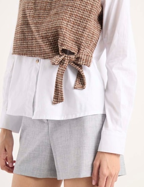 Blusa Biography manga larga para mujer