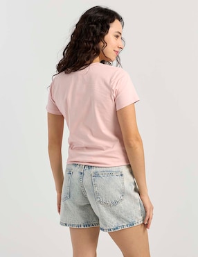 Playera manga corta Biography cuello redondo para mujer