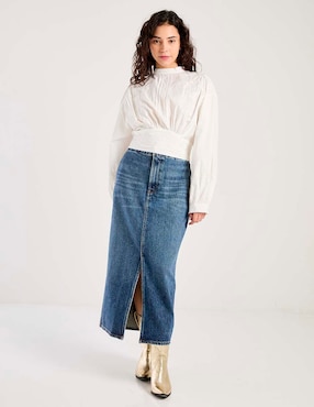 Blusa Biography manga larga para mujer