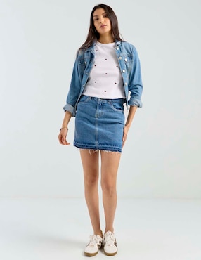 Playera manga corta That's It cuello redondo para mujer