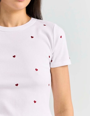 Playera manga corta That's It cuello redondo para mujer