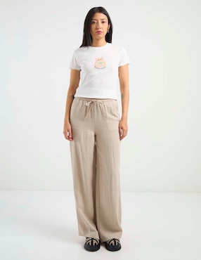 Playera manga corta That's It cuello redondo para mujer