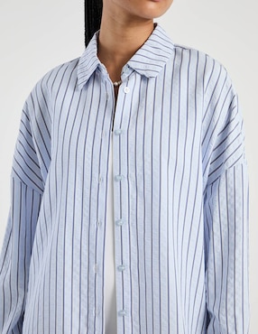 Blusa camisera That's It manga larga para mujer