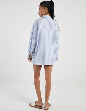 Blusa camisera That's It manga larga para mujer