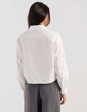 Blusa camisera That's It manga larga para mujer