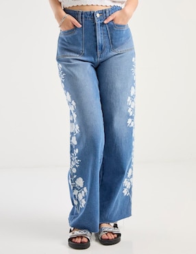 Jeans amplio That's It cintura alta para mujer