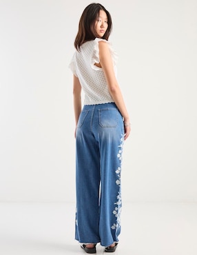 Jeans amplio That's It cintura alta para mujer