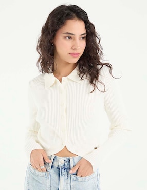 Suéter That'S It cuello camisero para mujer