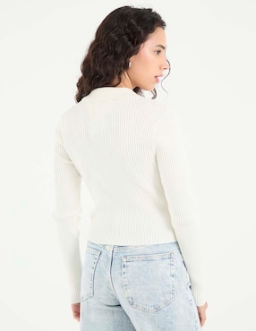 Suéter That'S It cuello camisero para mujer