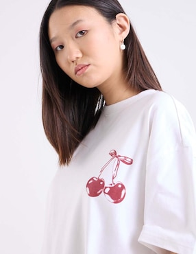 Playera manga corta That's It cuello redondo para mujer