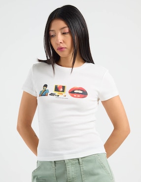 Playera manga corta That's It cuello redondo para mujer