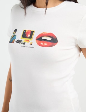 Playera manga corta That's It cuello redondo para mujer