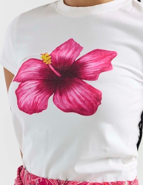 Playera manga corta That's It cuello redondo para mujer