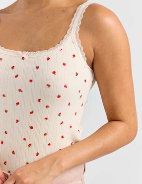 Top That'S It cuello redondo escote regular tirante clásico