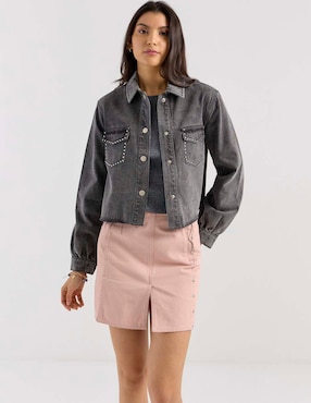 Chamarra denim That's It de mezclilla para mujer