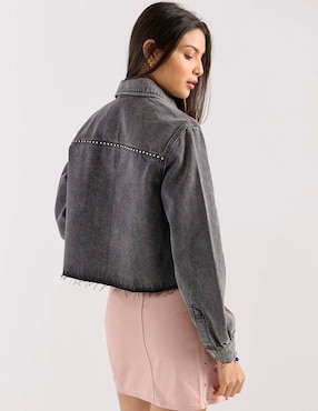 Chamarra denim That's It de mezclilla para mujer