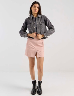 Chamarra denim That's It de mezclilla para mujer