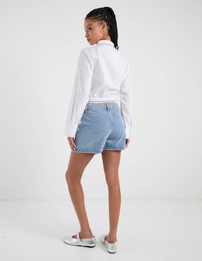 Falda short That's It de mezclilla a la cintura