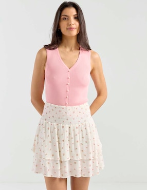 Falda mini That's It a la cintura