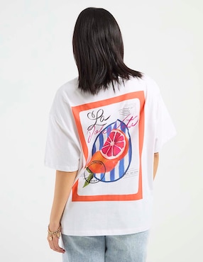 Playera manga corta That's It cuello redondo para mujer